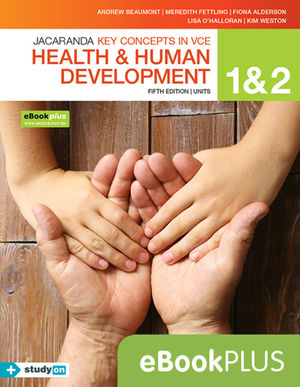 Key Concepts in VCE Health and Human Development Units 1 & 2 5E Ebook Plus (Codes Emailed) + StudyOn VCE Health and Human Development Units 1 & 2 (Code