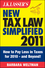 J.K. Lasser's New Tax Law Simplified 2011: Tax Relief from the American Recovery and Reinvestment Act, and More (1118008502) cover image