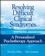 Resolving Difficult Clinical Syndromes: A Personalized Psychotherapy Approach (0471717703) cover image