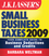 J.K. Lasser's Small Business Taxes 2009: Your Complete Guide to Business Deductions and Credits  (0470452404) cover image