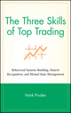 The Three Skills of Top Trading: Behavioral Systems Building, Pattern Recognition, and Mental State Management (0470050632) cover image