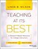 Teaching at Its Best: A Research-Based Resource for College Instructors, 4th Edition (1119107792) cover image