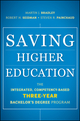 Saving Higher Education: The Integrated, Competency-Based Three-Year Bachelor's Degree Program (0470888199) cover image